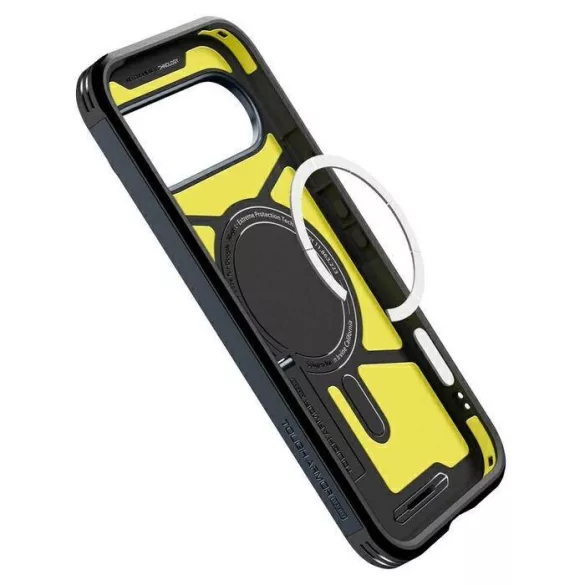 Spigen Tough Armor MAG MagSafe tok a Google Pixel 10 Pro XL szürke változatához