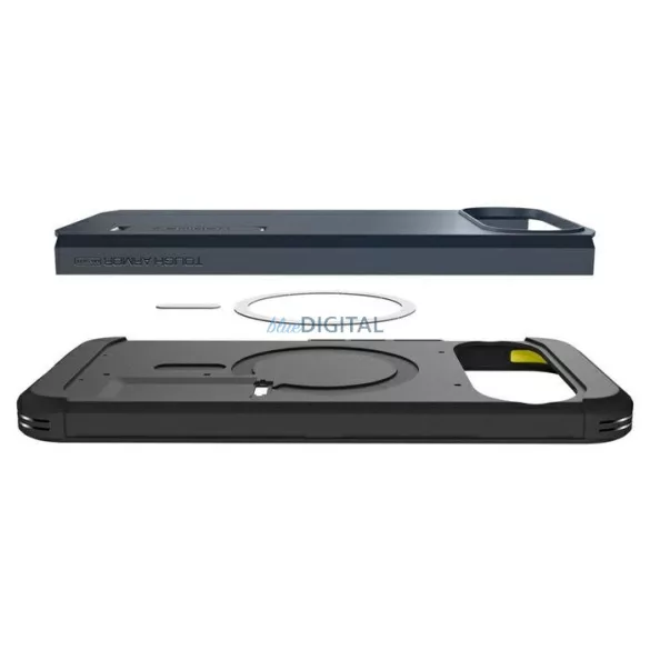 Spigen Tough Armor MAG MagSafe tok a Google Pixel 10 Pro XL szürke változatához