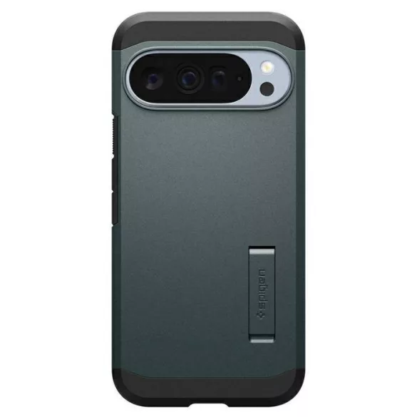 Spigen Tough Armor MAG MagSafe tok a Google Pixel 10 Pro XL-hez zöld színű