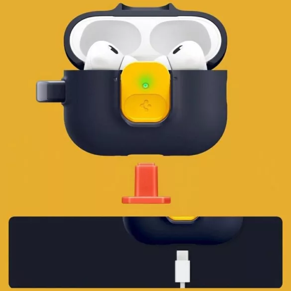 pigen Nano Pop tok Apple AirPods Pro 3 készülékhez, tengerészkék