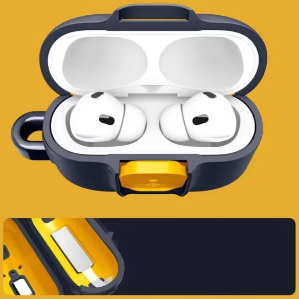 pigen Nano Pop tok Apple AirPods Pro 3 készülékhez, tengerészkék