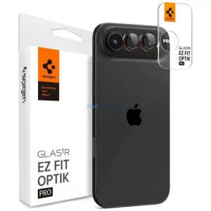 Spigen Optik Pro L-Series Glas.TR EZ FIT kameralencse-üveg iPhone Air (2 db) - fekete