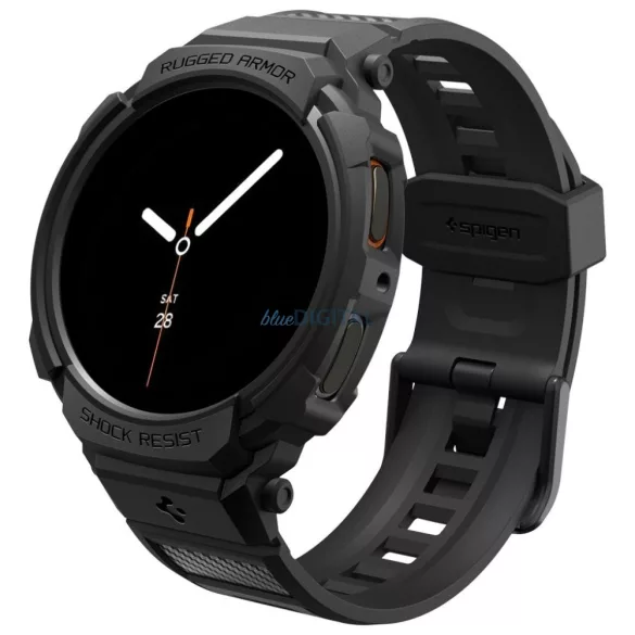Pasek Spigen Rugged Armor Pro tok Samsung Galaxy Watch 8 44 mm-es modellhez, fekete