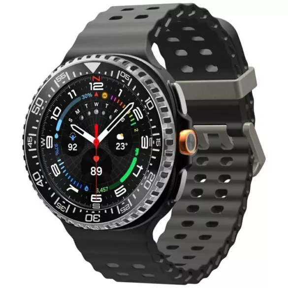Spigen Bezel Tune Pro Diver tok Samsung Galaxy Watch 8 46 mm-es Samsung Galaxy Watch 8 46mm fekete
