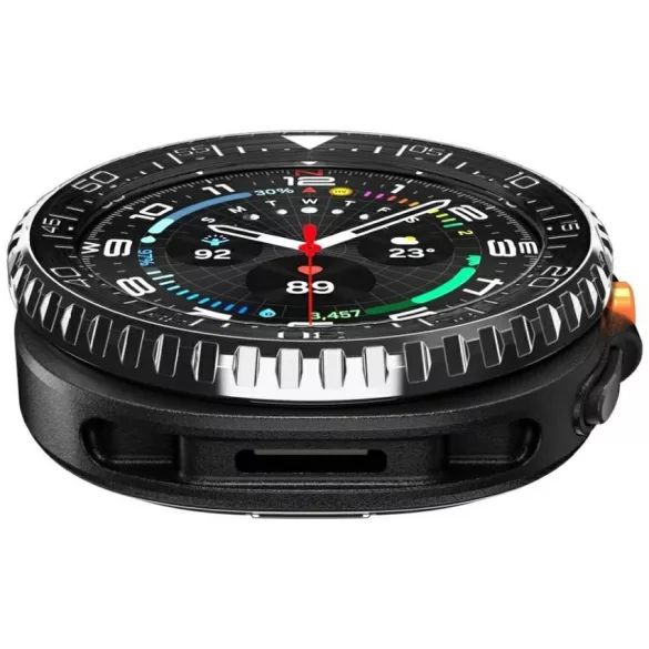 Spigen Bezel Tune Pro Diver tok Samsung Galaxy Watch 8 46 mm-es Samsung Galaxy Watch 8 46mm fekete
