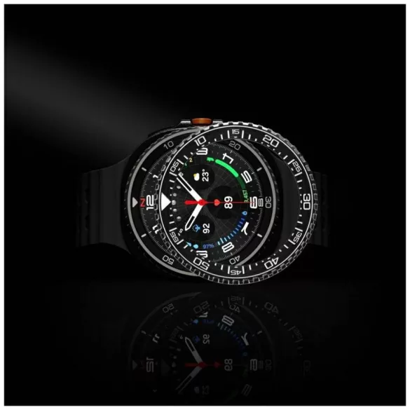 Spigen Bezel Tune Pro Diver tok Samsung Galaxy Watch 8 46 mm-es Samsung Galaxy Watch 8 46mm fekete