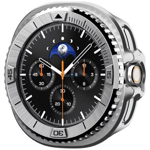 Spigen Bezel Tune Pro Pilot tok Samsung Galaxy Watch 8 Classic 46 mm-es modellhez, ezüst színben