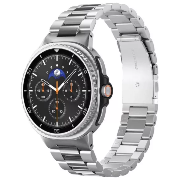 Spigen Modern Fit szíj Samsung Galaxy Watch 8/Classic 40/44/46mm ezüst színű órához