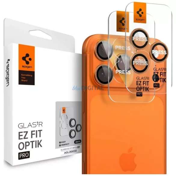 Spigen Optik Pro Glas.TR EZ FIT kameravédő iPhone 17 Pro Max / 16 Pro / 16 Pro Max (2 db)