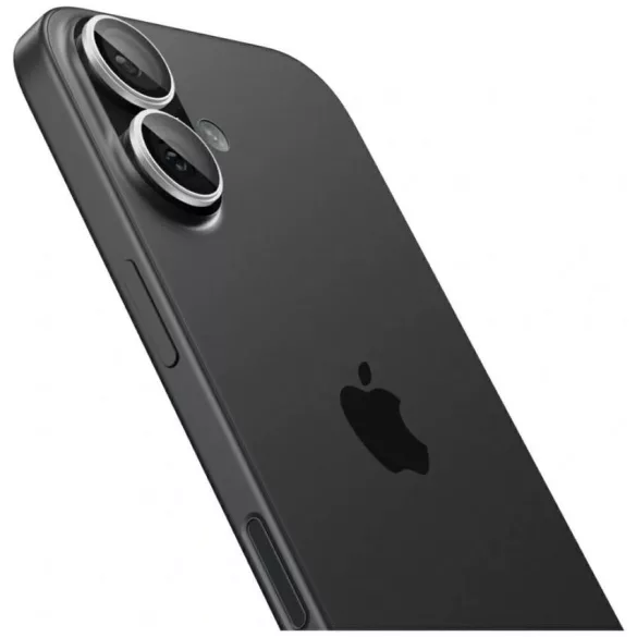Spigen Optik Pro Glas.TR "EZ FIT" kameravédő 2db iPhone 17 / 16 / 16 Plus ezüst