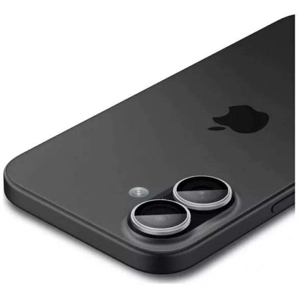 Spigen Optik Pro Glas.TR "EZ FIT" kameravédő 2db iPhone 17 / 16 / 16 Plus ezüst