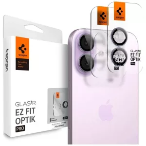 Spigen Optik Pro Glas.TR "EZ FIT" kameravédő 2db iPhone 17 / 16 / 16 Plushoz lila