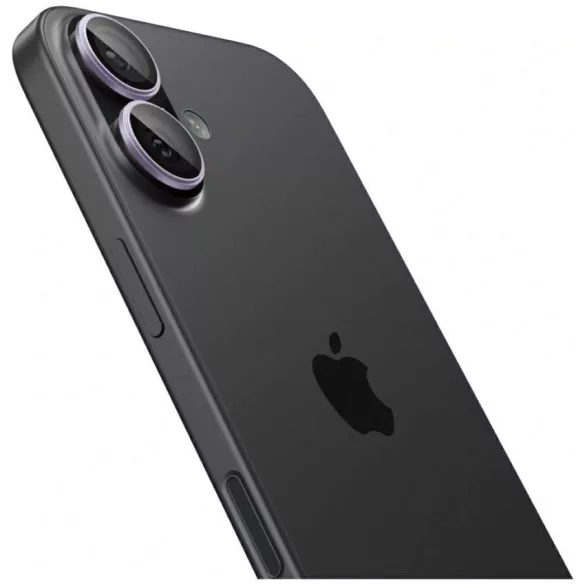 Spigen Optik Pro Glas.TR "EZ FIT" kameravédő 2db iPhone 17 / 16 / 16 Plushoz lila