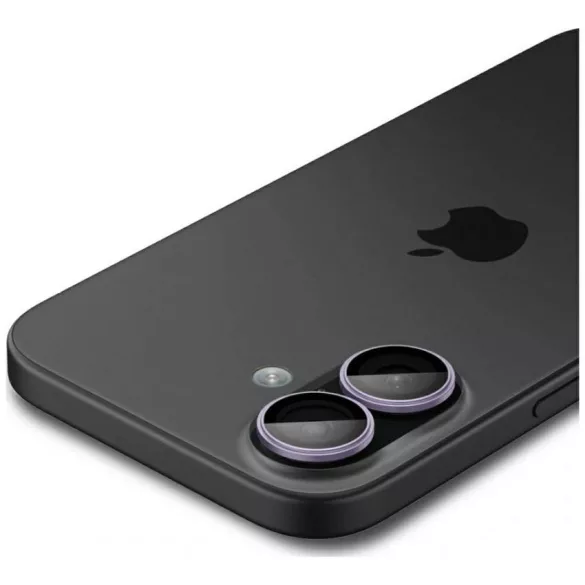 Spigen Optik Pro Glas.TR "EZ FIT" kameravédő 2db iPhone 17 / 16 / 16 Plushoz lila