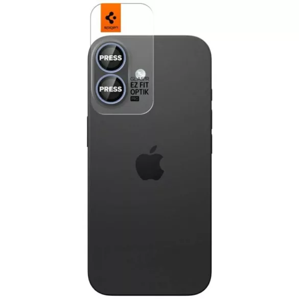 Spigen Optik Pro Glas.TR "EZ FIT" kameravédő 2db iPhone 17 / 16 / 16 Plus készülékhez kék
