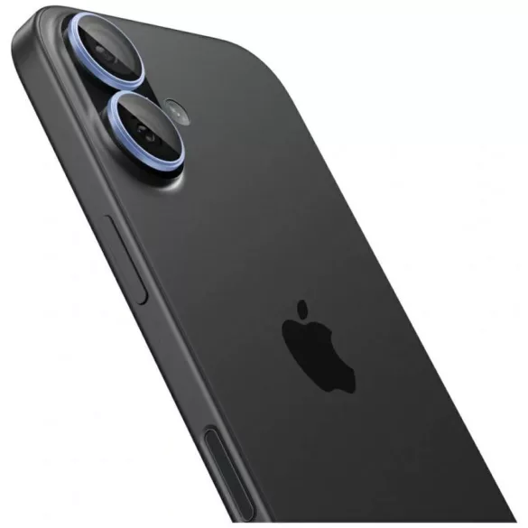 Spigen Optik Pro Glas.TR "EZ FIT" kameravédő 2db iPhone 17 / 16 / 16 Plus készülékhez kék