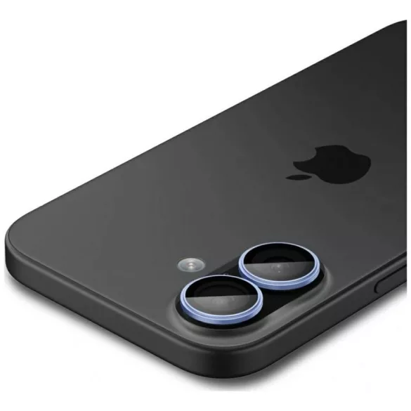 Spigen Optik Pro Glas.TR "EZ FIT" kameravédő 2db iPhone 17 / 16 / 16 Plus készülékhez kék
