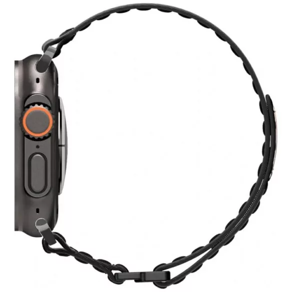 Spigen WBF0 szíj Apple Watch 8/9/10/11/SE/Ultra (44/45/46/49mm) fekete