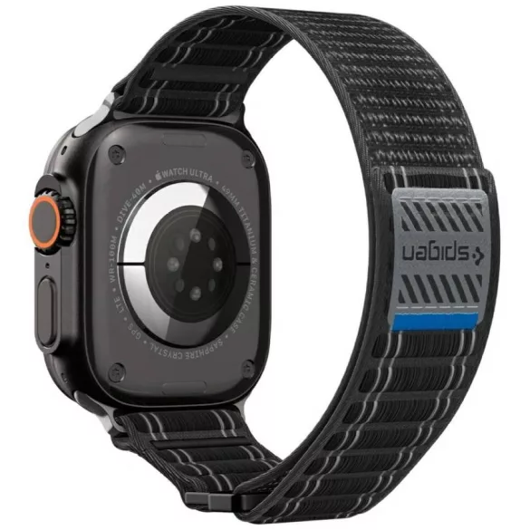 Spigen WBF0 szíj Apple Watch 8/9/10/11/SE/Ultra (44/45/46/49mm) fekete