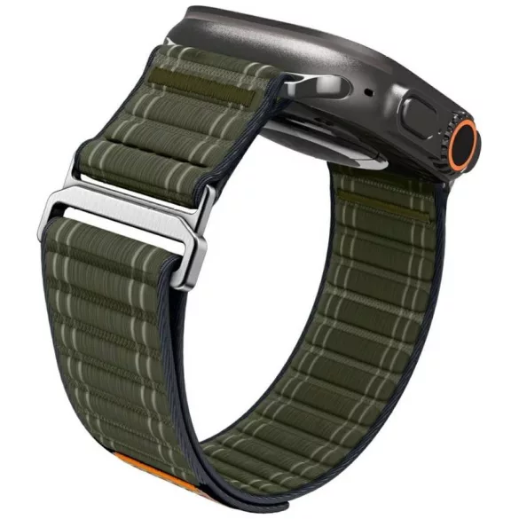 Spigen WBF0 szíj Apple Watch 8/9/10/11/SE/Ultra (44/45/46/49mm) zöld