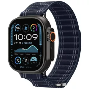 Spigen WBF0 szíj Apple Watch 8/9/10/11/SE/Ultra (44/45/46/49mm) tengerészkék színű órához