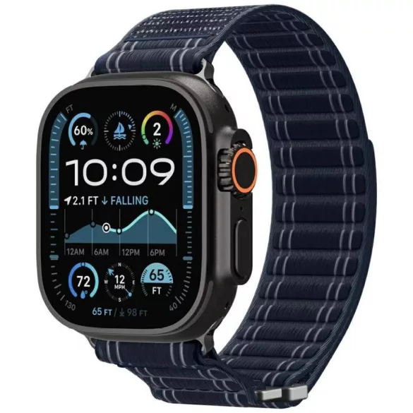 Spigen WBF0 szíj Apple Watch 8/9/10/11/SE/Ultra (44/45/46/49mm) tengerészkék színű órához
