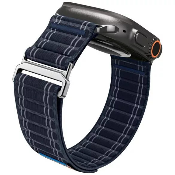 Spigen WBF0 szíj Apple Watch 8/9/10/11/SE/Ultra (44/45/46/49mm) tengerészkék színű órához