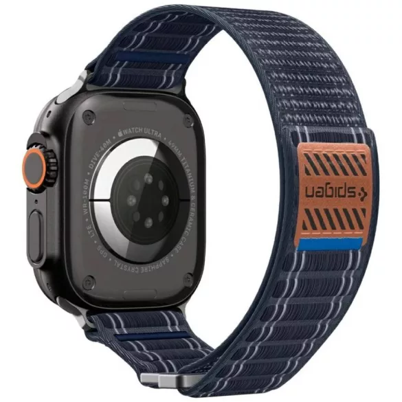 Spigen WBF0 szíj Apple Watch 8/9/10/11/SE/Ultra (44/45/46/49mm) tengerészkék színű órához