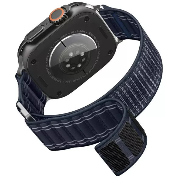 Spigen WBF0 szíj Apple Watch 8/9/10/11/SE/Ultra (44/45/46/49mm) tengerészkék színű órához