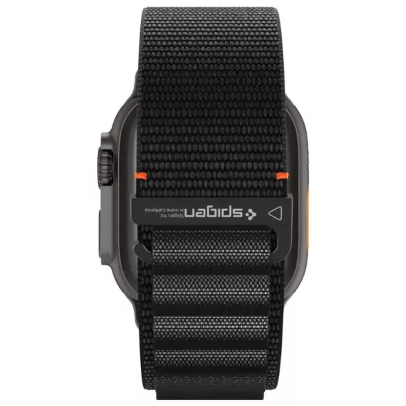 Spigen WBF1 szíj Apple Watch 6/7/8/9/10/11/SE/SE 3/Ultra 1/Ultra 2/ Ultra 3 44/45/46/49mm fekete