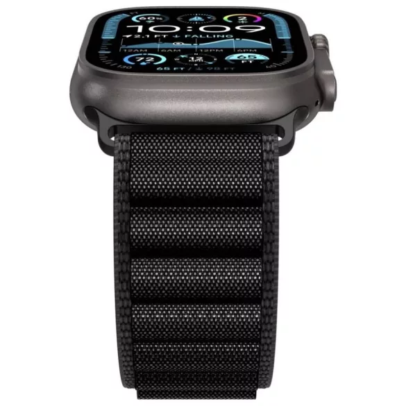 Spigen WBF1 szíj Apple Watch 6/7/8/9/10/11/SE/SE 3/Ultra 1/Ultra 2/ Ultra 3 44/45/46/49mm fekete