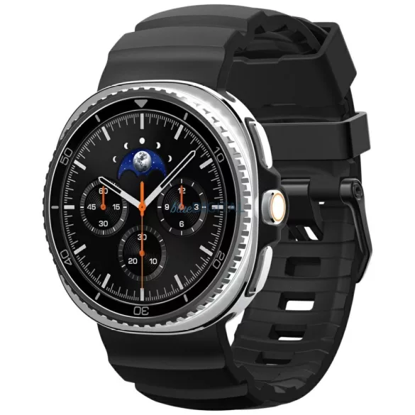 Spigen WBS2 tok Samsung Galaxy Watch 8 / 8 Classic (40/44/46 mm) modellhez, fekete