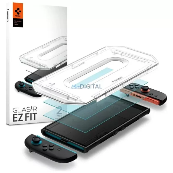 Spigen Glas.TR EZ FIT edzett üveg Nintendo Switch 2 (2 db)