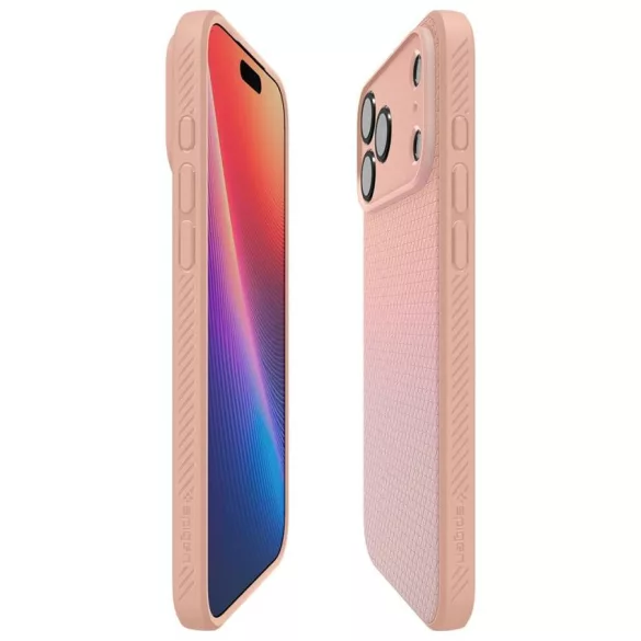 Spigen Liquid Air tok iPhone 17 Pro Max készülékhez rózsaszínű