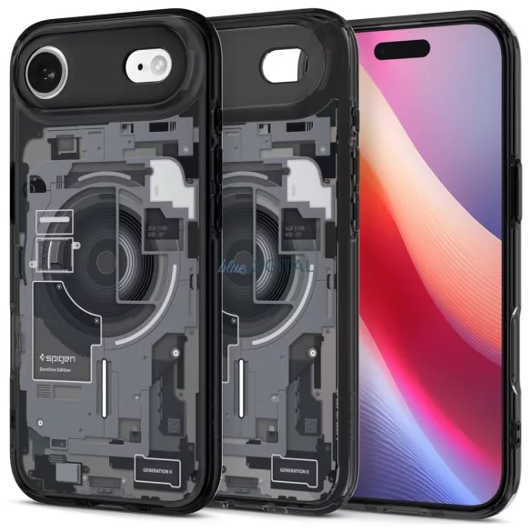 Spigen Ultra Hybrid Mag MagSafe tok iPhone Air Zero One, fekete