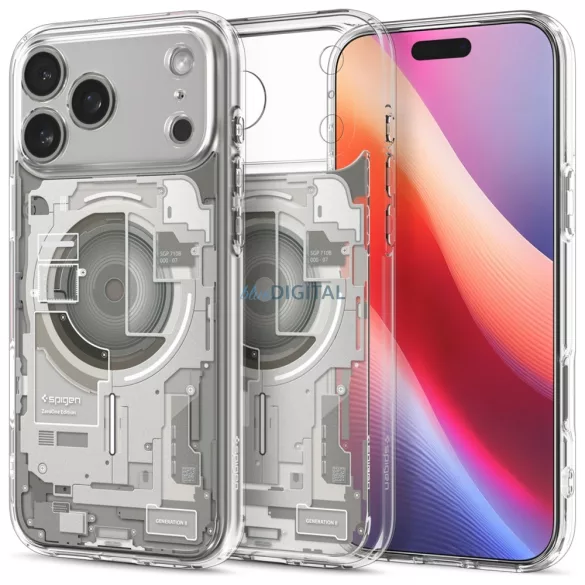 Spigen Ultra Hybrid Mag MagSafe az iPhone 17 Pro Zero One Titaniumhoz