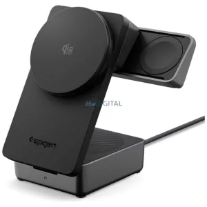 Spigen Essential EF323MQ 3az1-ben indukciós töltő 25W Qi2.2 MagSafe - fekete