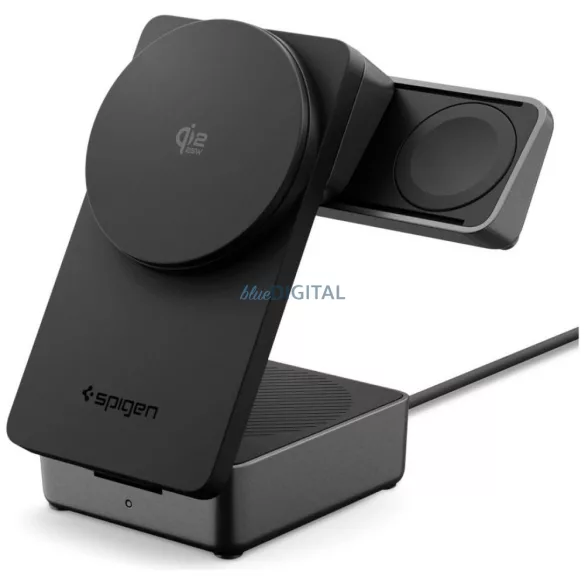 Spigen Essential EF323MQ 3az1-ben indukciós töltő 25W Qi2.2 MagSafe - fekete