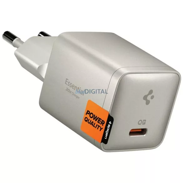 Spigen Essential EE301EU-GAN 30W USB-C hálózati töltő - titán