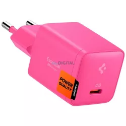   Spigen Essential EE301EU-GAN 30W USB-C hálózati töltő - rózsaszín