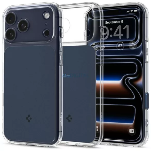 Spigen Ultra Hybrid „T” MAG iPhone 17 Pro MagSafe matt kék