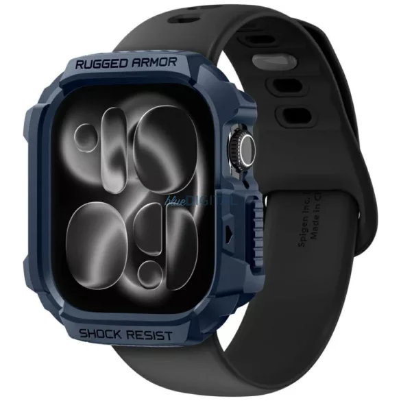 Spigen Rugged Armor V2 tok Apple Watch 10 / 11 42 mm-es modellhez, gránátvörös színben