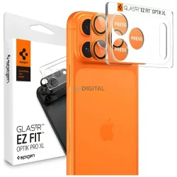   Spigen Glas.Tr Camera EZ FIT Optik Pro XL objektívvédő Apple iPhone 17 Pro, narancssárga