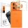 Spigen Glas.Tr Camera EZ FIT Optik Pro XL objektívvédő Apple iPhone 17 Pro, narancssárga