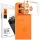 Spigen Glas.Tr Camera EZ FIT Optik Pro XL objektívvédő Apple iPhone 17 Pro Max készülékhez, narancssárga