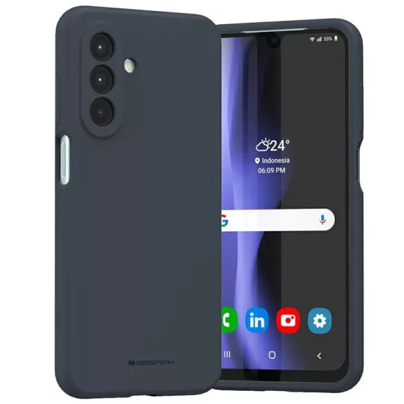 Mercury Silicone tok Samsung Galaxy A26 - tengerészkék