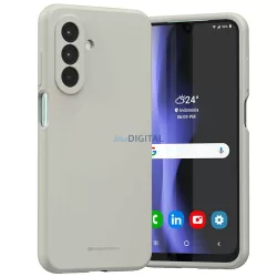 Mercury Silicone tok Samsung Galaxy A26 - világosszürke