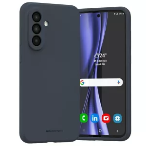 Mercury Silicone tok Samsung Galaxy A36 - tengerészkék