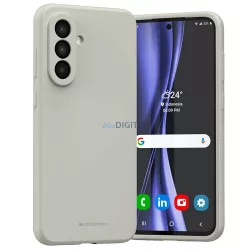 Mercury Silicone tok Samsung Galaxy A36 - világosszürke