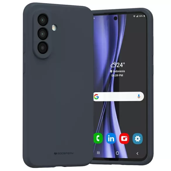 Mercury Silicone tok Samsung Galaxy A56 - tengerészkék